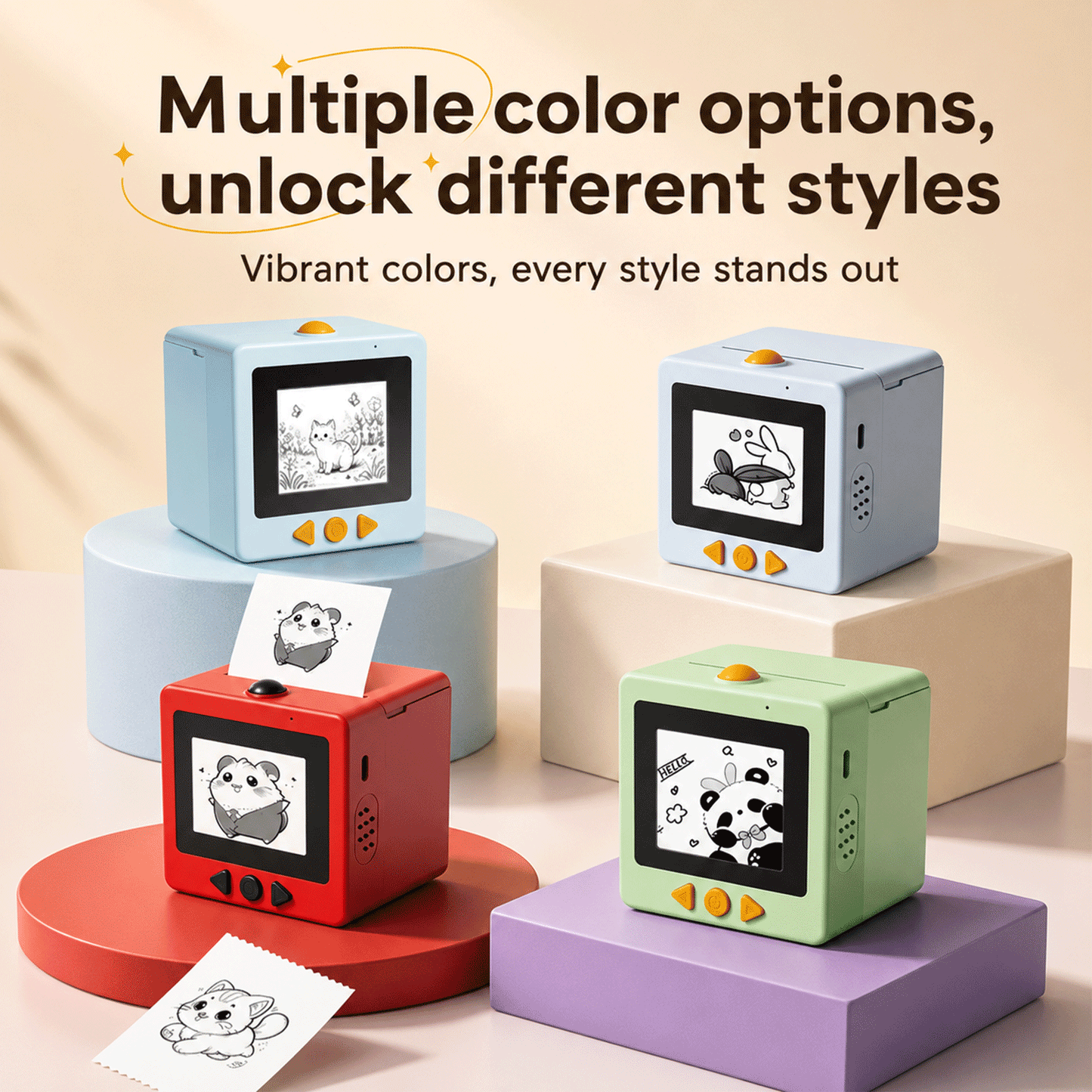 AI Magic Voice Thermal Printer for Kids