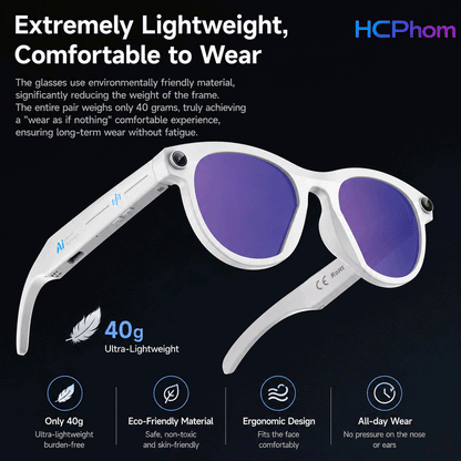 M88-S AI Smart Glasses with 8MP Camera