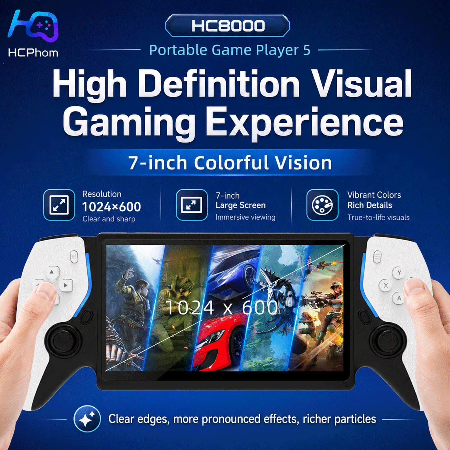 HC8000 7-Inch Handheld Game Console
