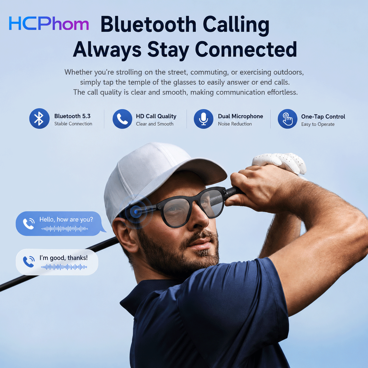 M88-S AI Smart Glasses with 8MP Camera
