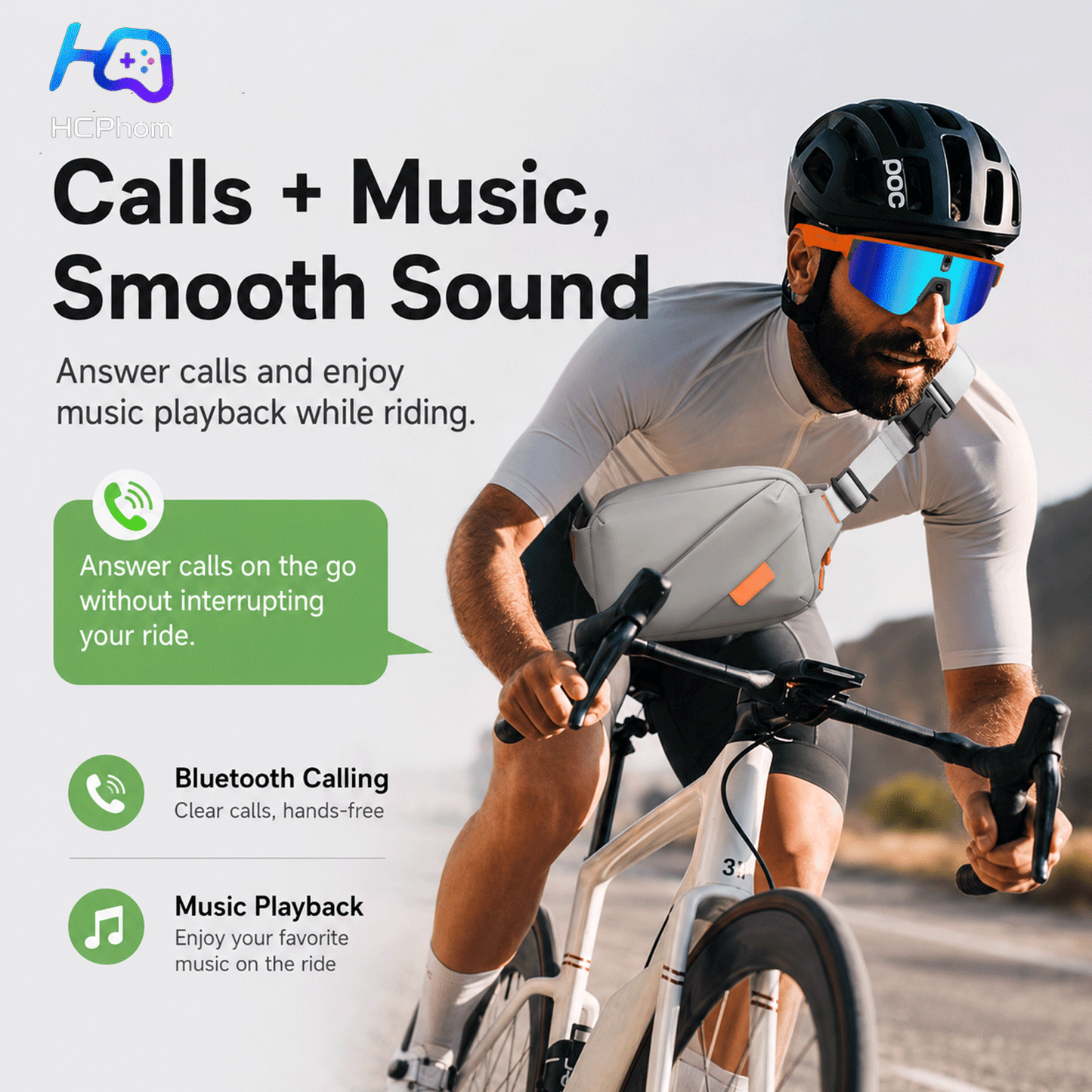 L805 AI Smart Cycling Glasses with 8MP Camera