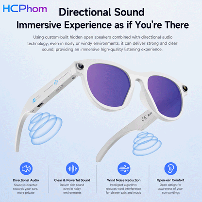 M88-S AI Smart Glasses with 8MP Camera