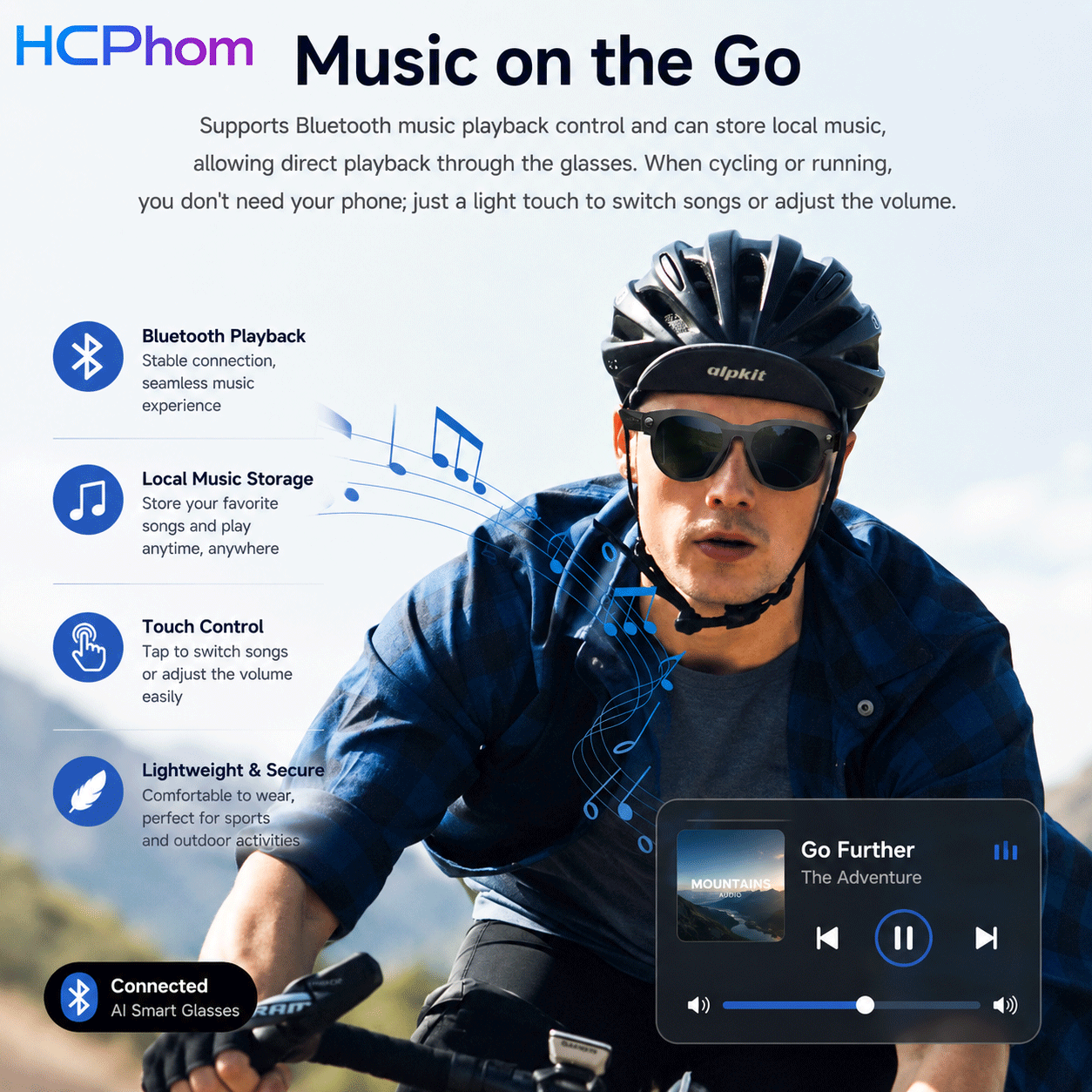 M88-S AI Smart Glasses with 8MP Camera