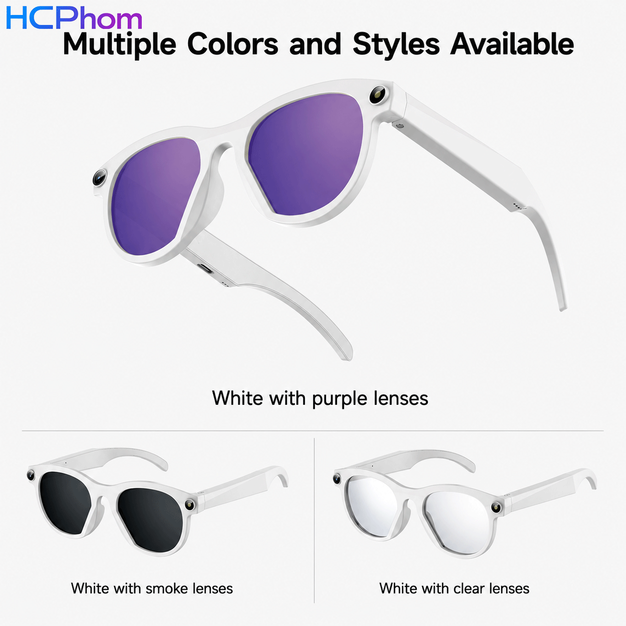 M88-S AI Smart Glasses with 8MP Camera