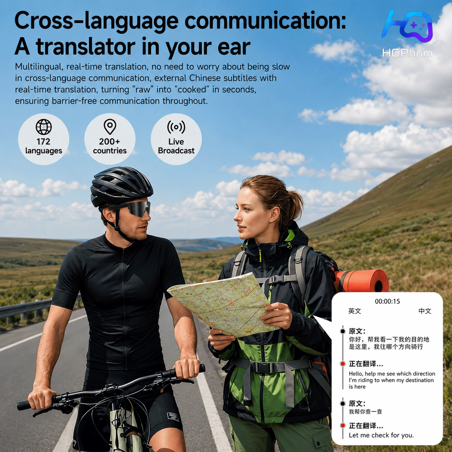 L805 AI Smart Cycling Glasses with 8MP Camera