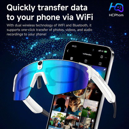 L805 AI Smart Cycling Glasses with 8MP Camera