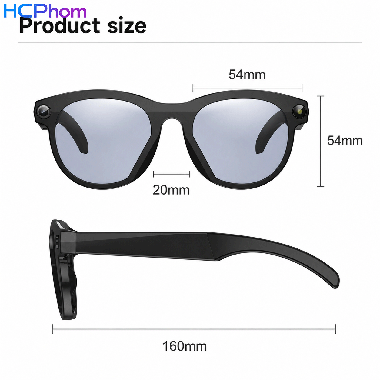 M88-S AI Smart Glasses with 8MP Camera