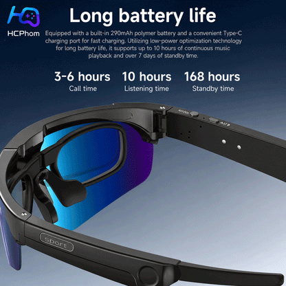 L805 AI Smart Cycling Glasses with 8MP Camera