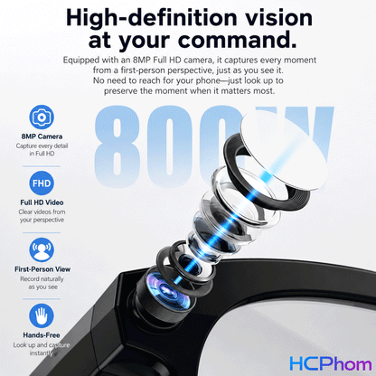 M88-S AI Smart Glasses with 8MP Camera