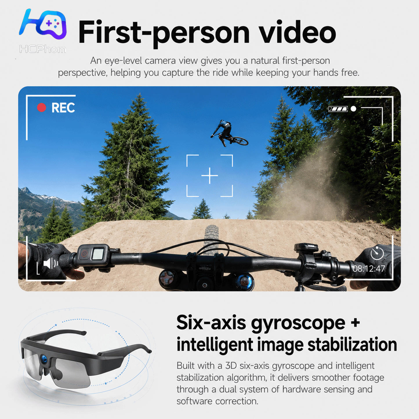 L805 AI Smart Cycling Glasses with 8MP Camera