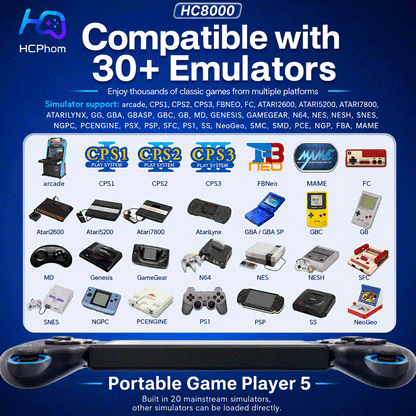 HC8000 7-Inch Handheld Game Console
