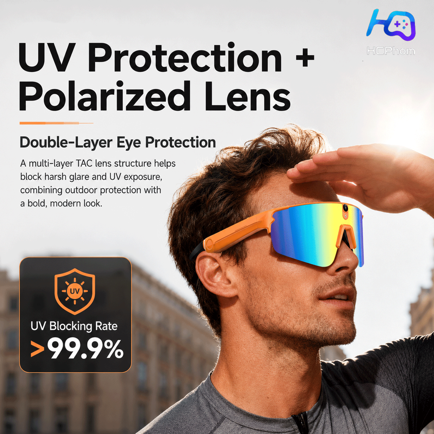 L805 AI Smart Cycling Glasses with 8MP Camera