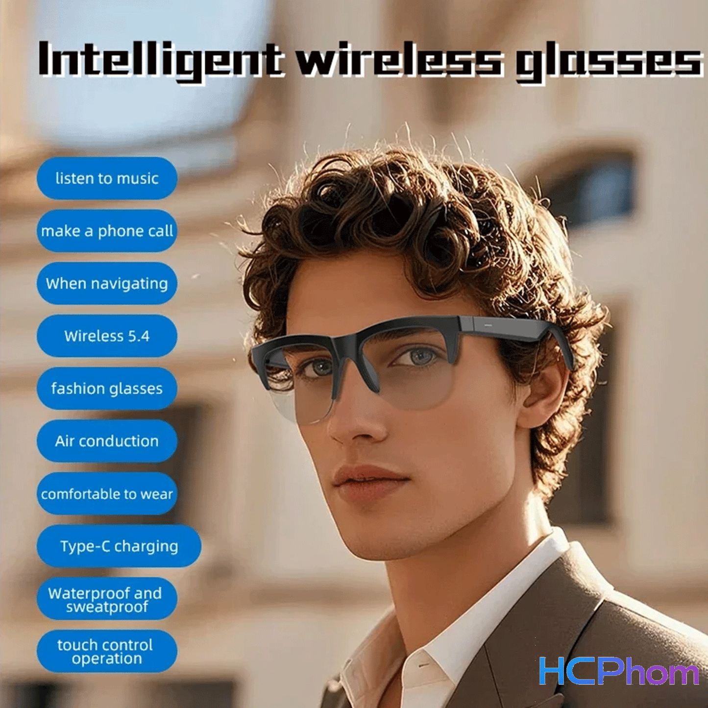 F01/F02 Wireless Bluetooth 5.4 Smart Audio Glasses