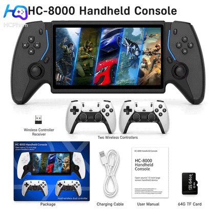 HC8000 7-Inch Handheld Game Console