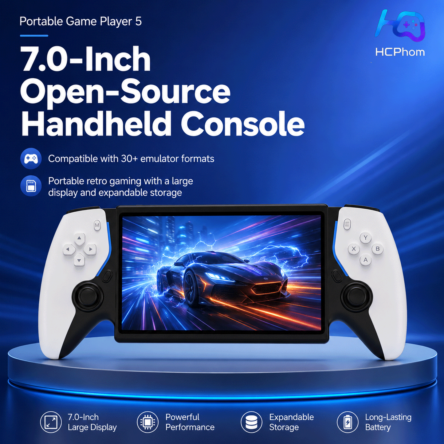 HC8000 7-Inch Handheld Game Console