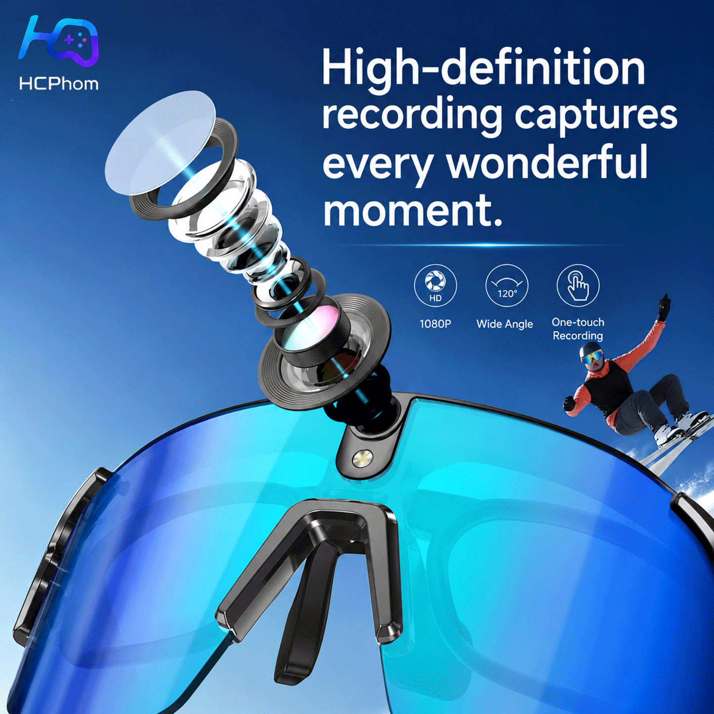 L805 AI Smart Cycling Glasses with 8MP Camera