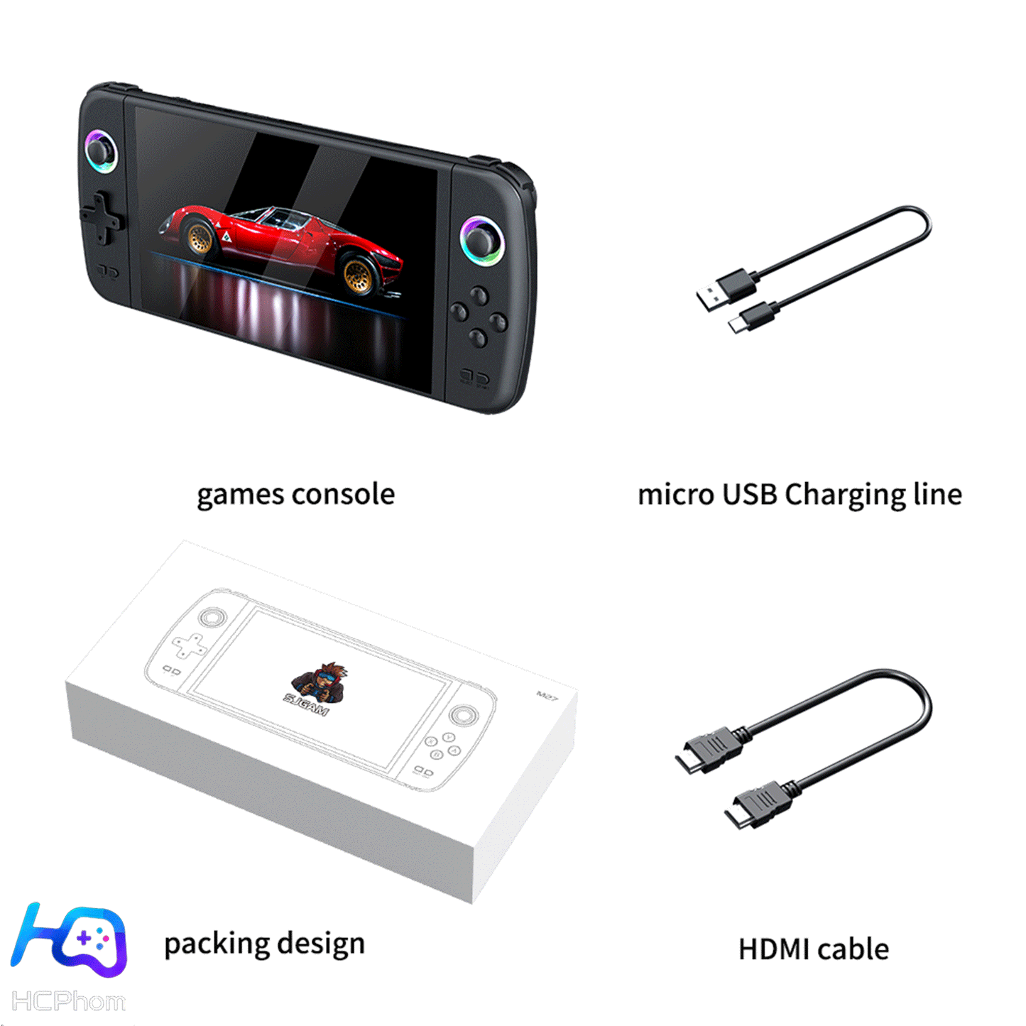 M27 7-Inch IPS Handheld Game Console